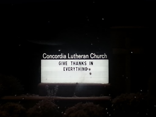 Concordia Lutheran Church Sign