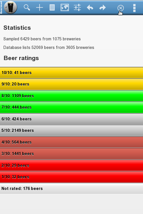 Android application Beermad mobile screenshort