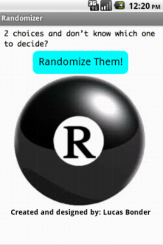 Randomizer randomize choices
