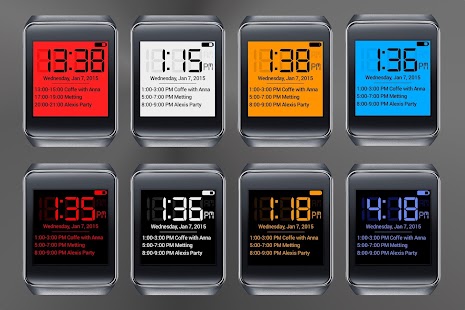 Free Download Calendar Wear Watch Face Pack APK