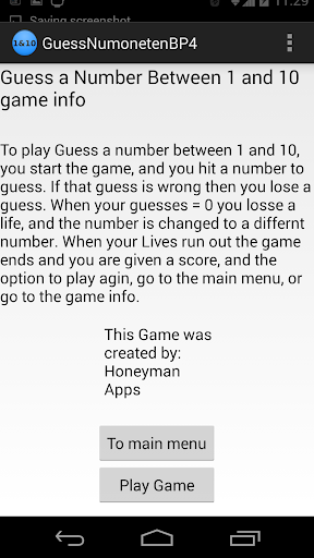 【免費解謎App】Guess Number between 1&10 Free-APP點子