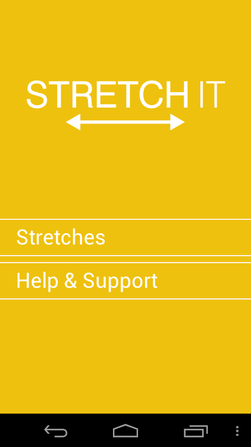 Android application Stretch It screenshort