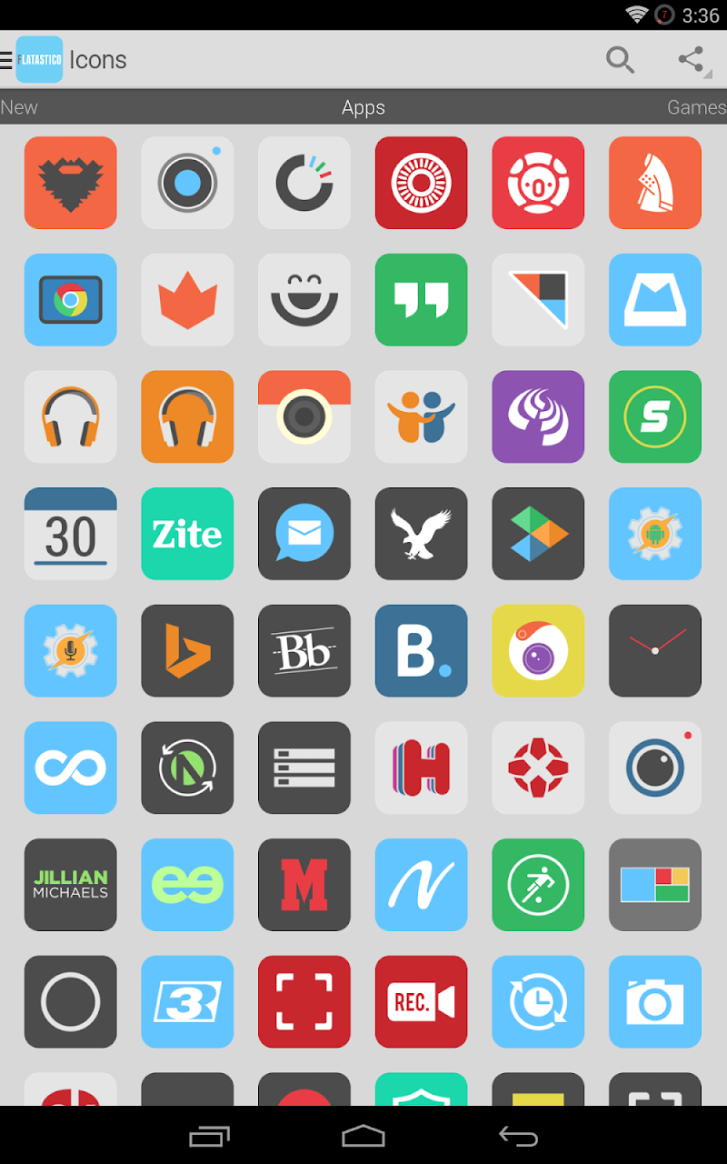 Flatastico - Icon Pack v3.5.1 Patched Download Apk