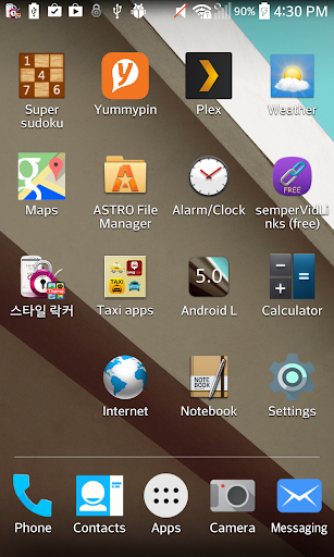 L Theme LG devices: Android L
