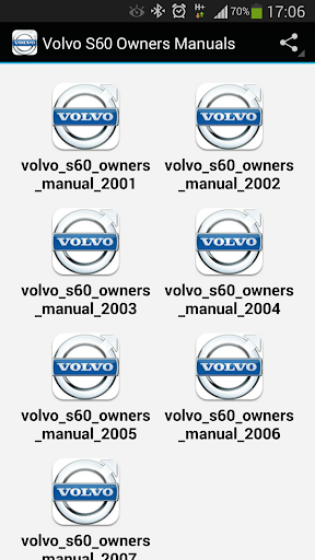 Volvo S60 Owners Manuals