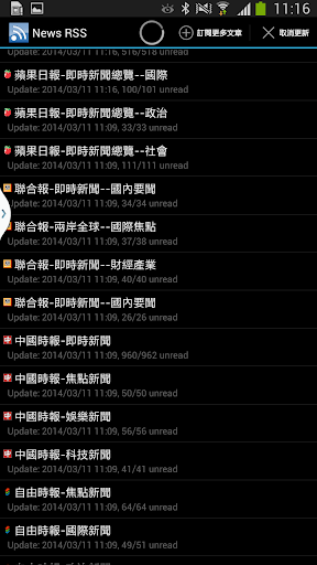 News RSS 新聞閱讀器