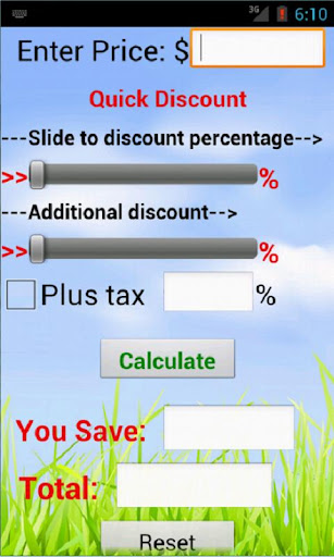 Quick Discount Calculator