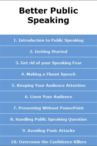 Better Public Speaking