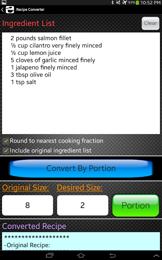 Kitchen Calculator (Converter) - Android Apps on Google Play
