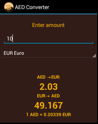 Emirates Driham Converter AED