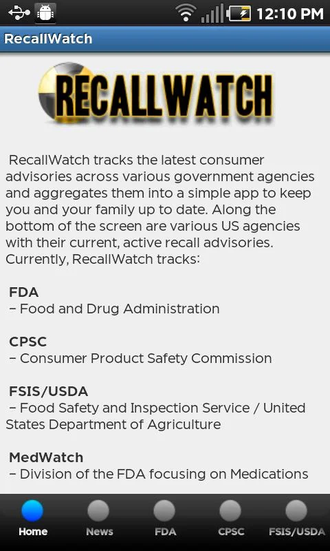    Recall Watch- screenshot  