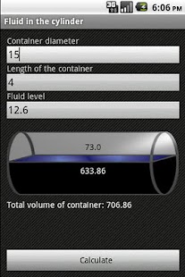 Fluid in the cylinder