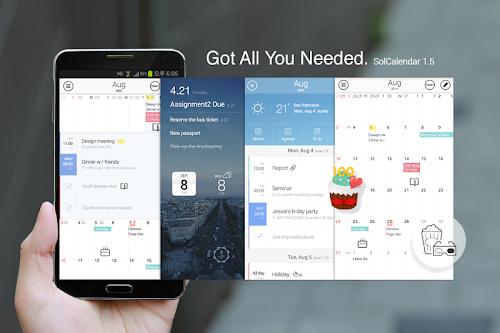 Android application SolCalendar - Calendar / To do screenshort