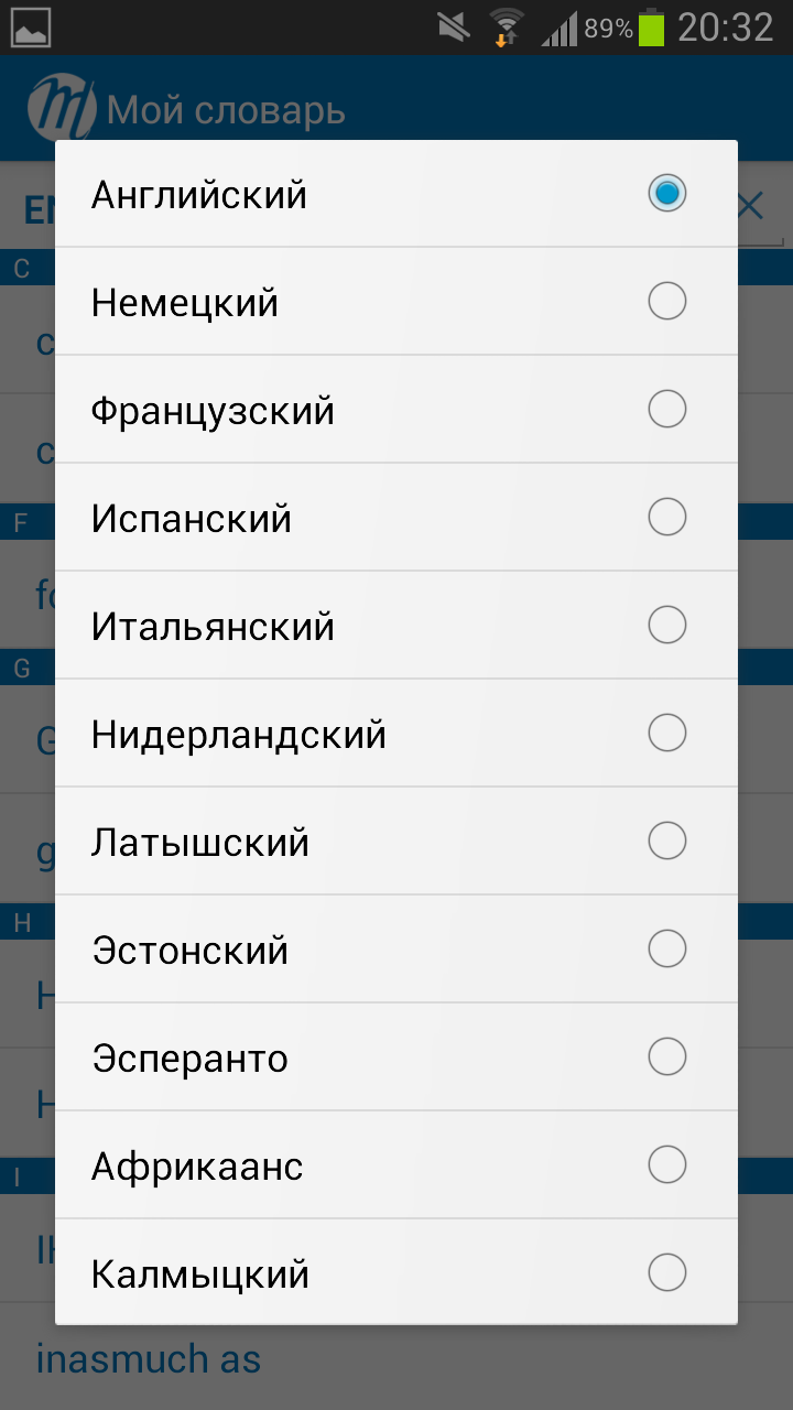 Multitran Russian Dictionary Screen 2