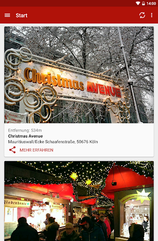 Screenshot 1 Kölner Weihnachtsmärkte