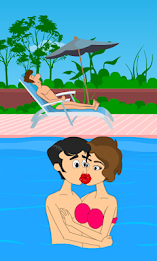 Casual Swimming Pool Kissing 2 poster 4