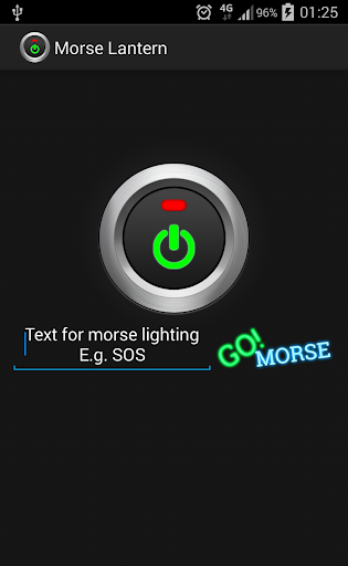 Powerful LED morse flashlight
