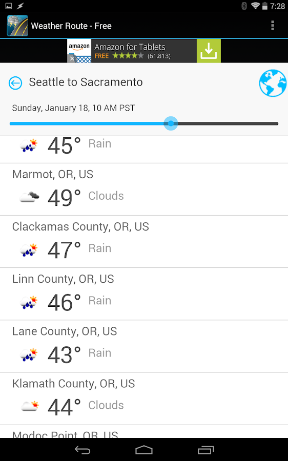 Weather Route FREE Android Apps on Google Play