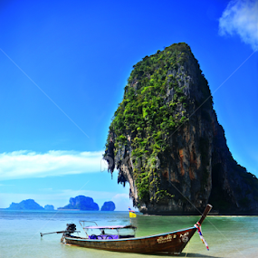 Long Tail at Phra Nang by Brent Huntley - Landscapes Waterscapes