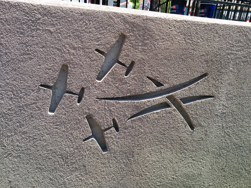 Abstract Airplane Engraving