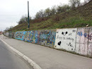 Dobrinja V graffiti wall