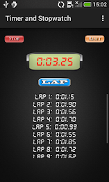 Stopwatch and timer with laps poster 2