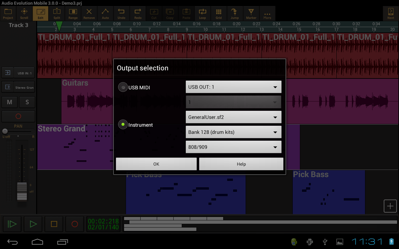 Audio Evolution Mobile Studio screenshot