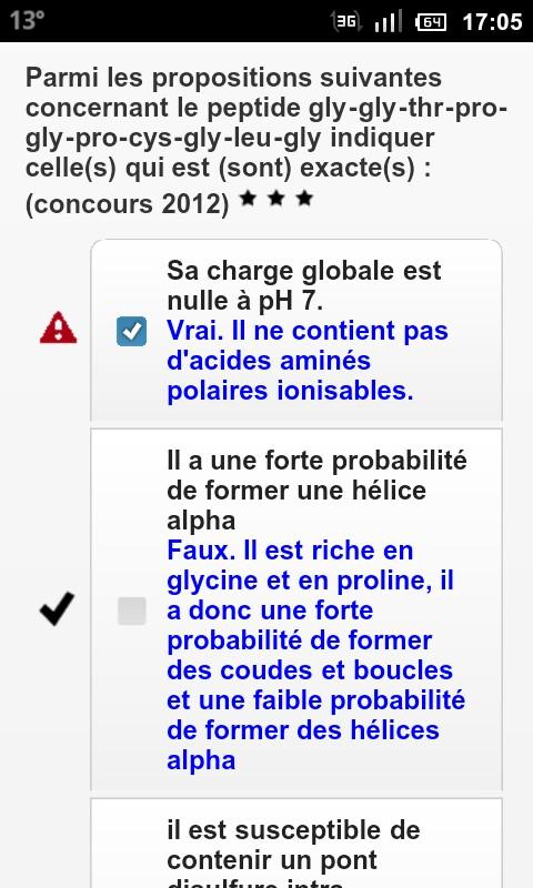 exemple de qcm paces