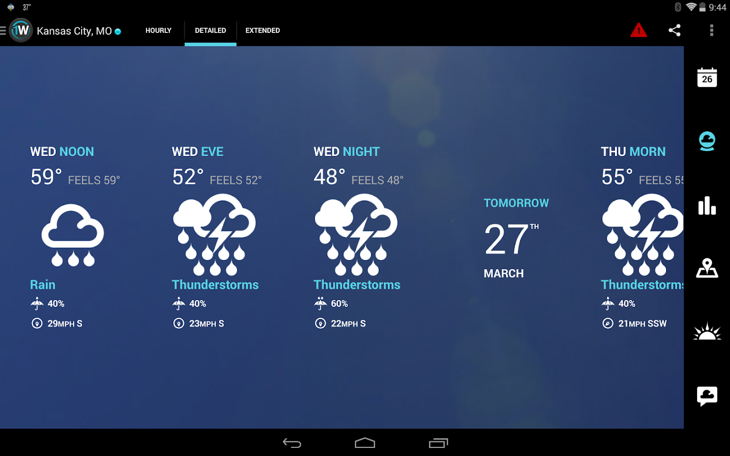 1WeatherWidget Forecast Radar screenshot