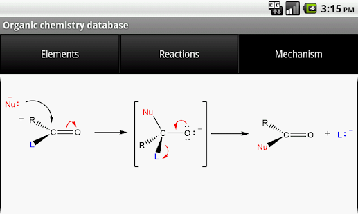 Organic chemistry database - screenshot thumbnail