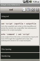 Simple Unix Reference APK Gambar Screenshot #4