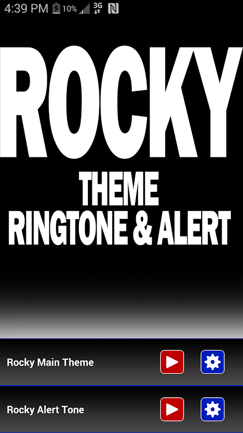 Android application Rocky Theme Ringtone &amp; Alert screenshort
