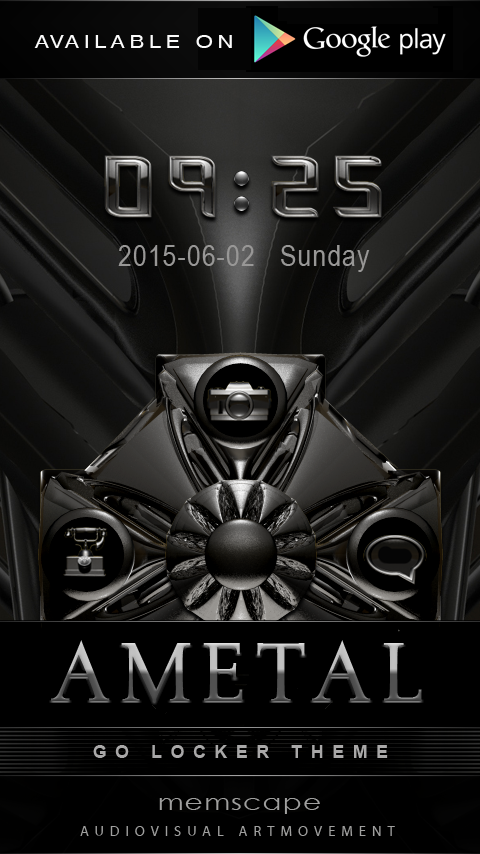   Poweramp Widget AMETAL: captura de tela 