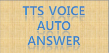 TTS Voice Auto Answer APK