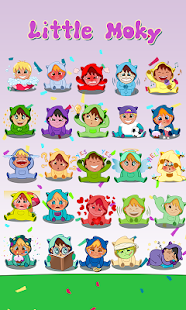 GO SMS PRO LITTLE MOKY STICKER Screenshots 1