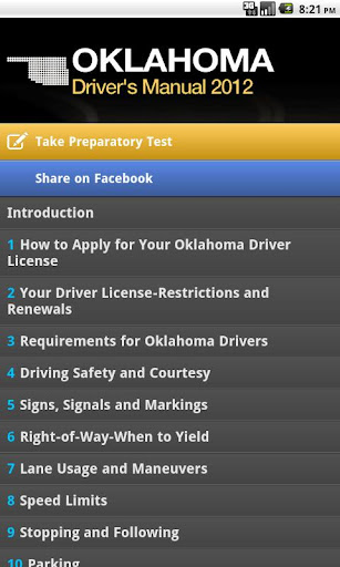 Oklahoma Driver's Manual Free