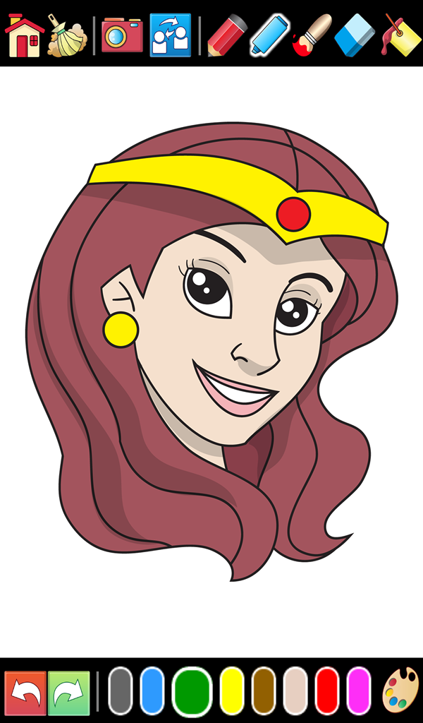 Android application Painting and drawing for Girls screenshort