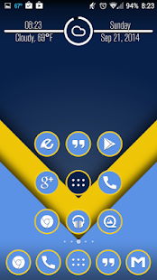 Free Rivalry Powder Blue n Gold APK