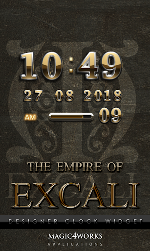 Excali Digital Clock Widget