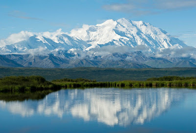 Wonder Lake in Denali National Park lives up to its name. 