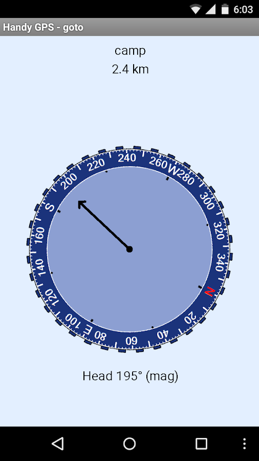   Handy GPS: captura de tela 