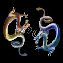 3D cool dragon logo