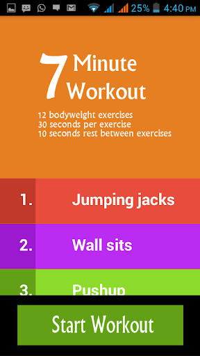 Seven Minutes Workout