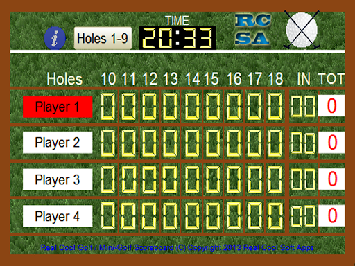 【免費運動App】Real Cool Mini Golf Score Card-APP點子