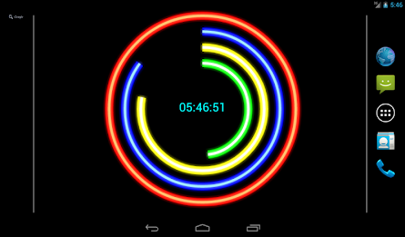 Neon Clock Live Pro Wallpaper poster 9