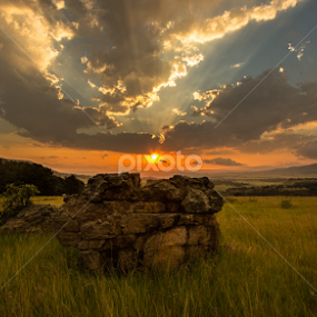 Vryheid Sunset by Gavin Fundi - Landscapes Sunsets & Sunrises