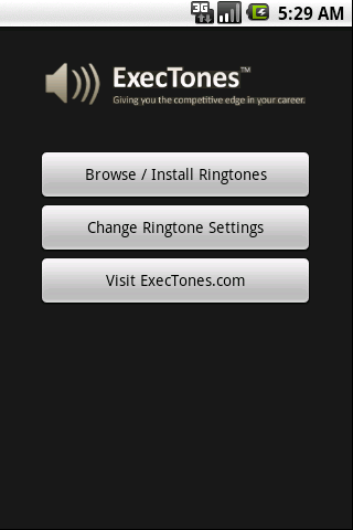 Android application Business Ringtones - ExecTones screenshort