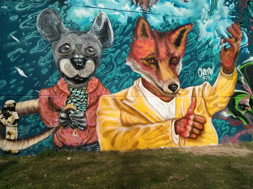 Mural El Zorro Y El Ratón