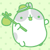 Molang Clover Green Atom theme