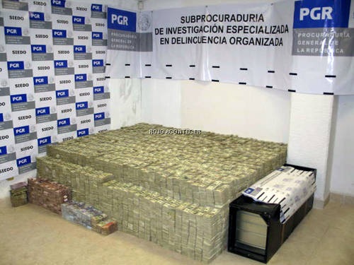 Es el segundo mayor decomiso de dinero en historia de México